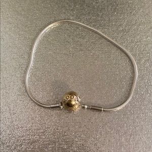 Pandora bracelet 14k / .925 silver